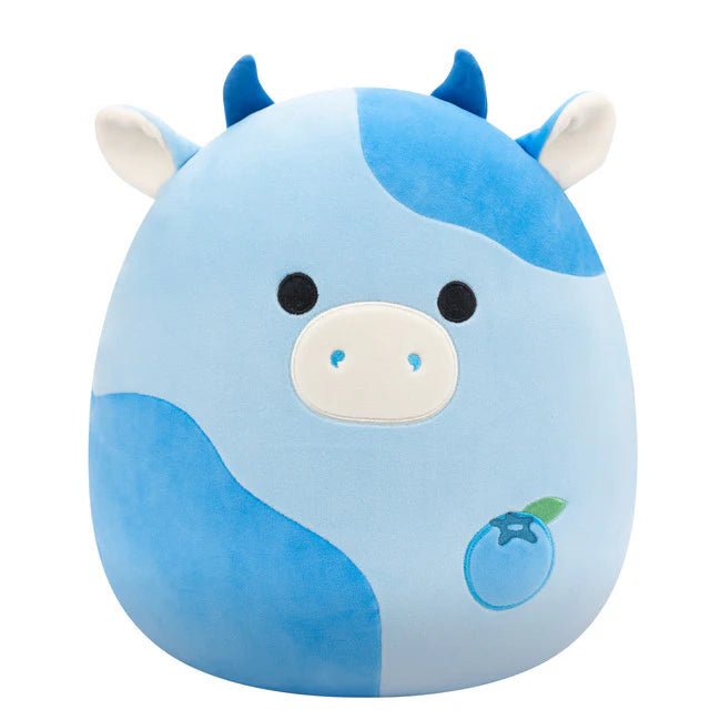 Squishmallow 8 Inch Rutanya the Blueberry Cow Plush Toy - Owl & Goose Gifts
