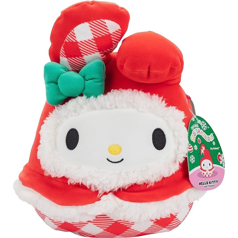 Squishmallow 8 Inch My Melody Christmas Sanrio Plush Toy - Owl & Goose Gifts
