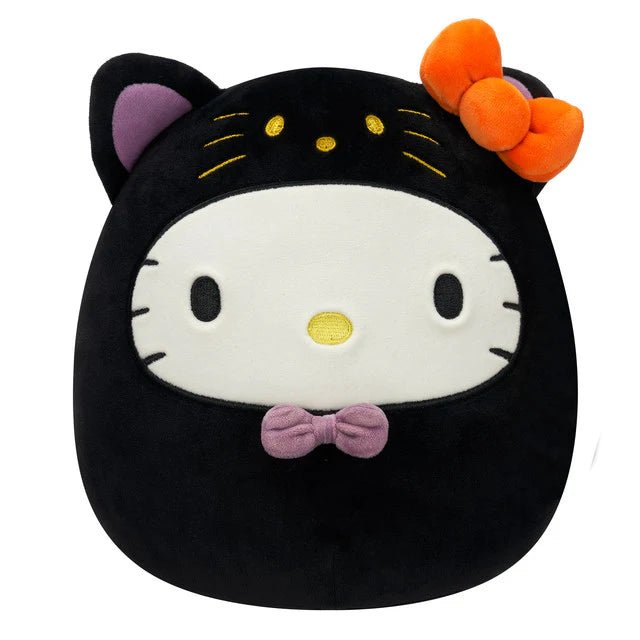 Squishmallow 8 Inch Hello Kitty Black Cat Halloween Sanrio Plush Toy - Owl & Goose Gifts