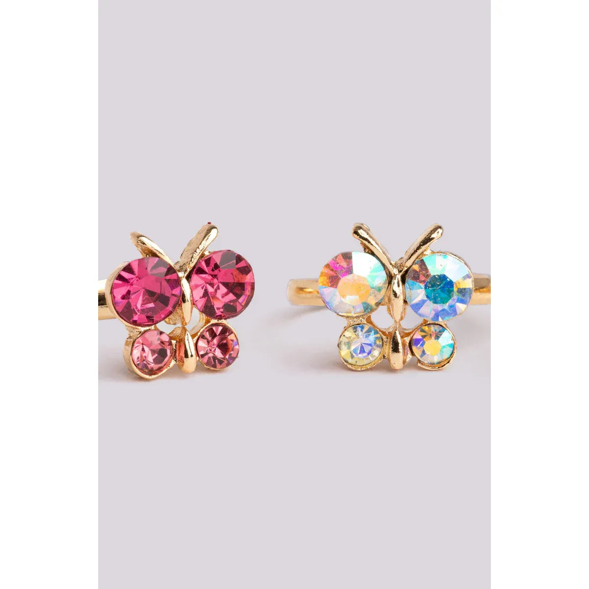 Great Pretenders Butterfly Gem Ring Set - 3 Piece