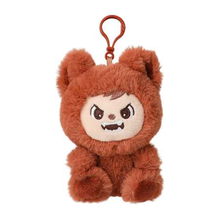 Yoonique Toys LaBabies 4.5 Inch WuWu Brown Plush Clip