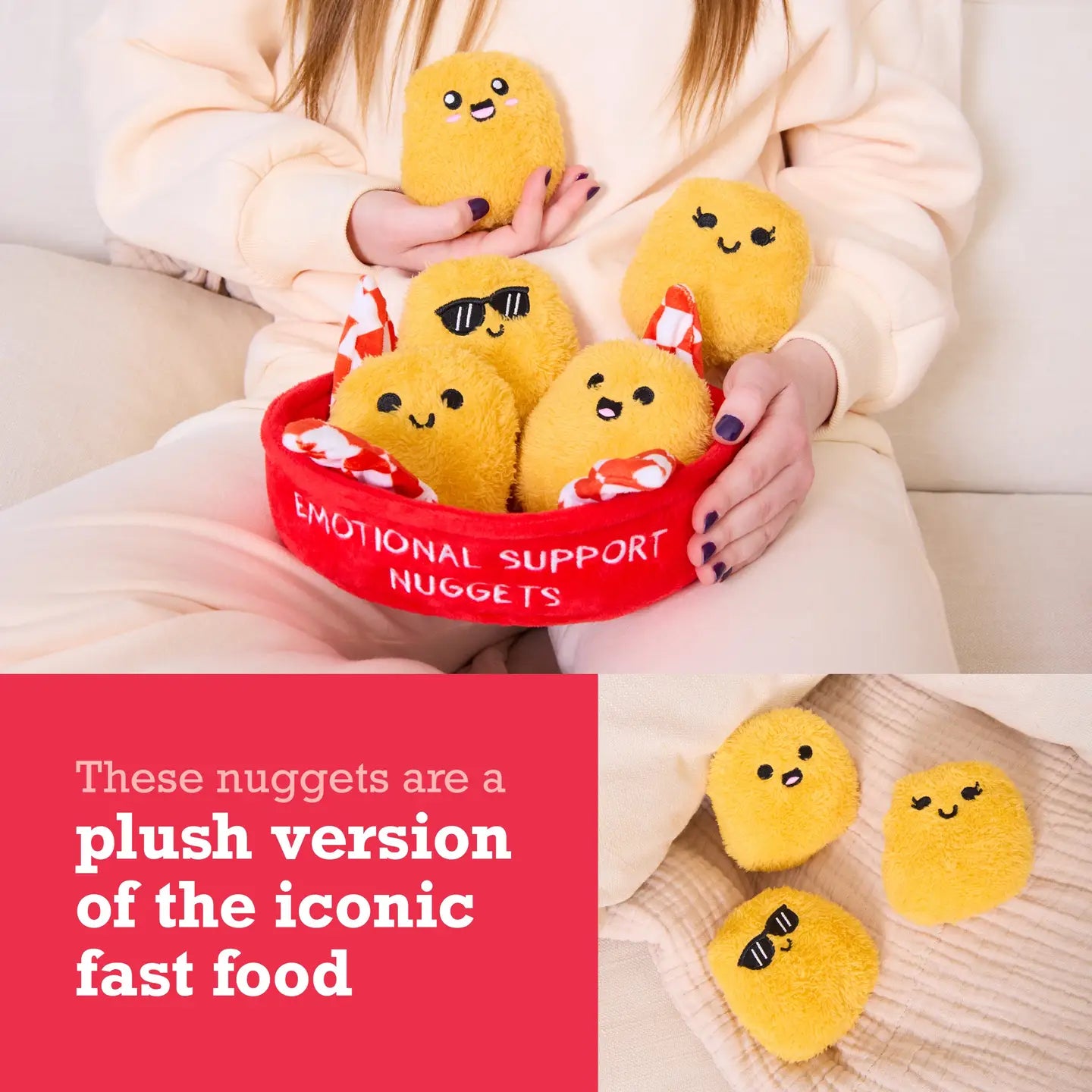 Emotional Support Nuggets Set of 5 Plush Toys by What Do You Meme