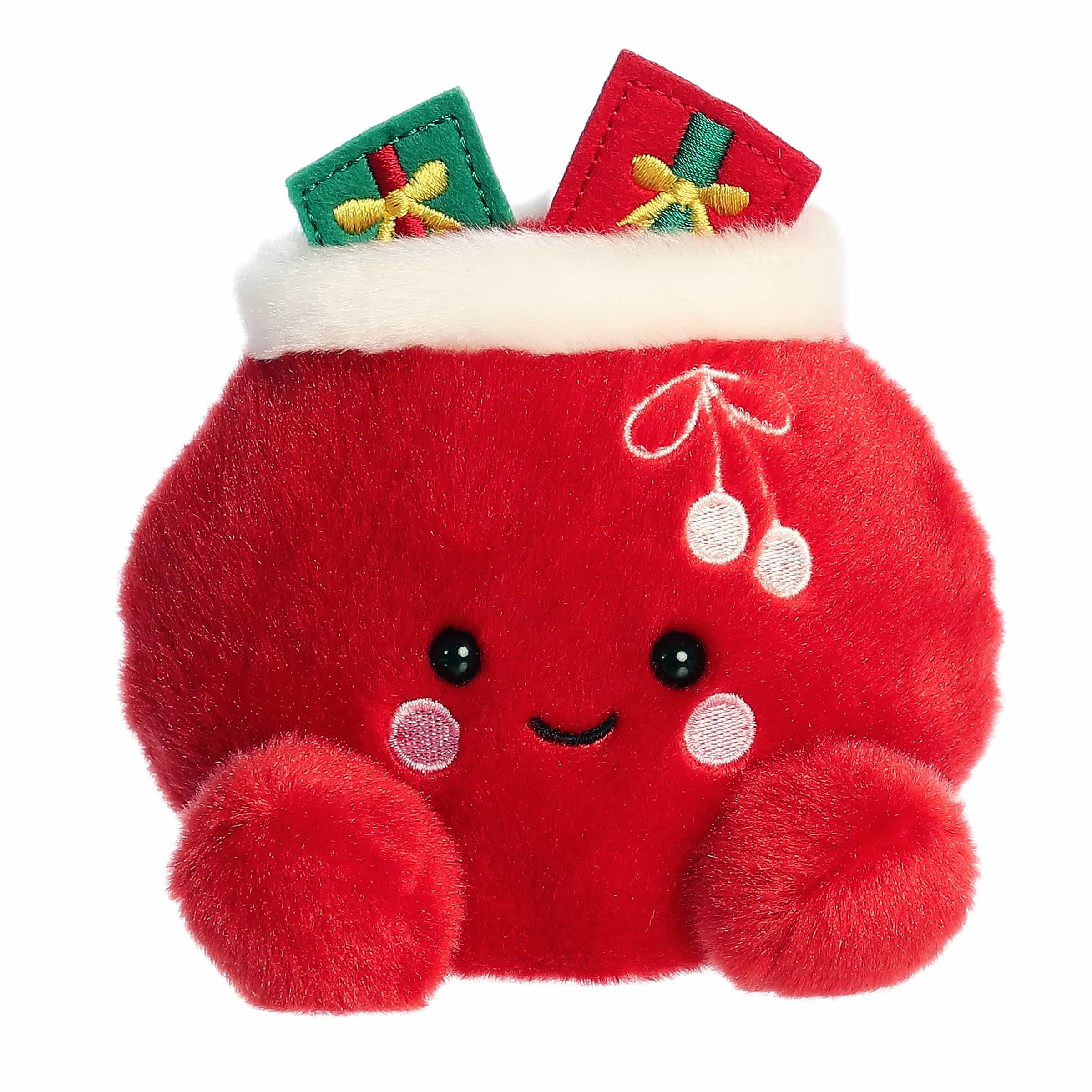 Palm Pals 5 Inch Velvet the Santa Bag Holiday Plush Toy