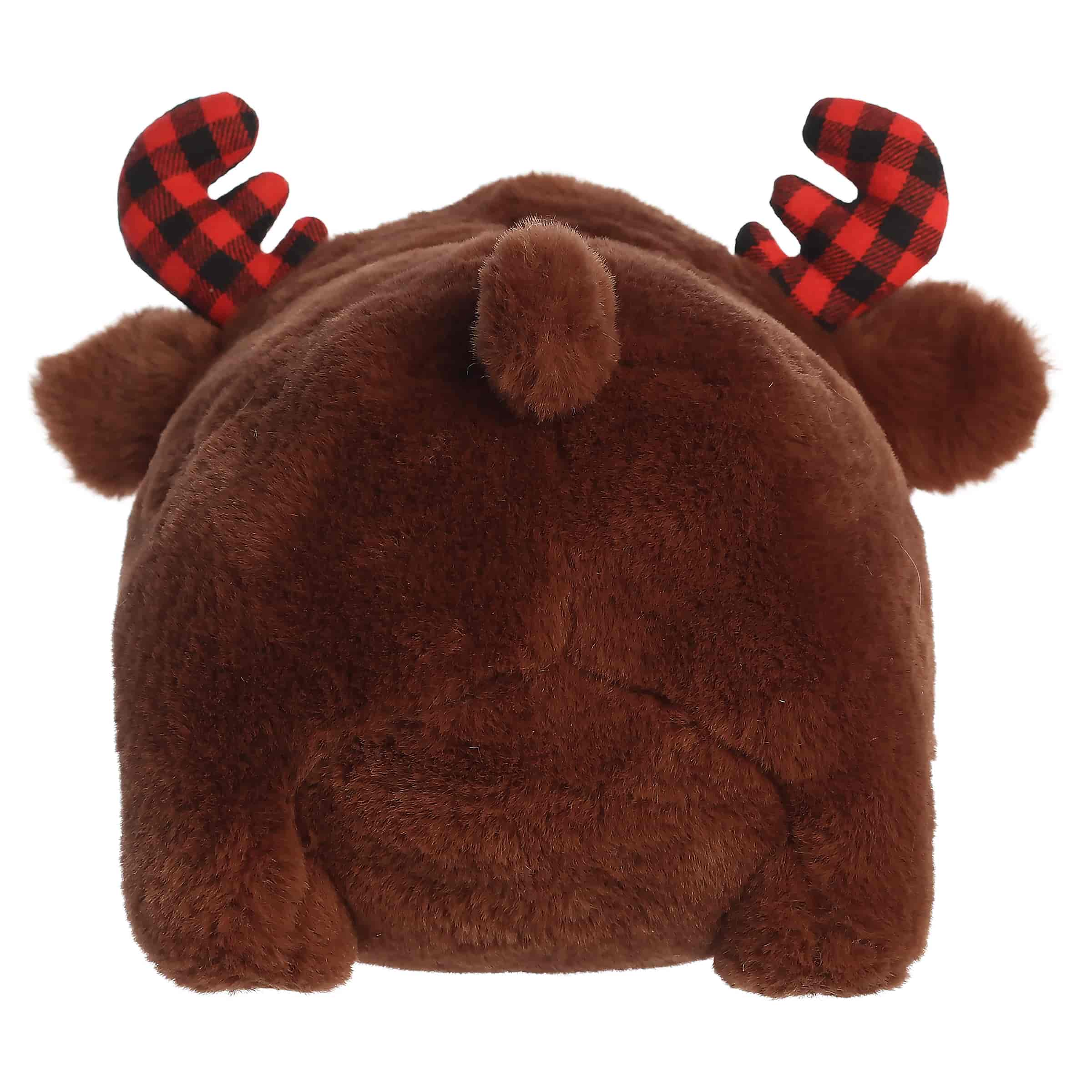 Aurora Plush Spudsters 10 Inch Mitten the Plaid Moose Holiday Plush Toy