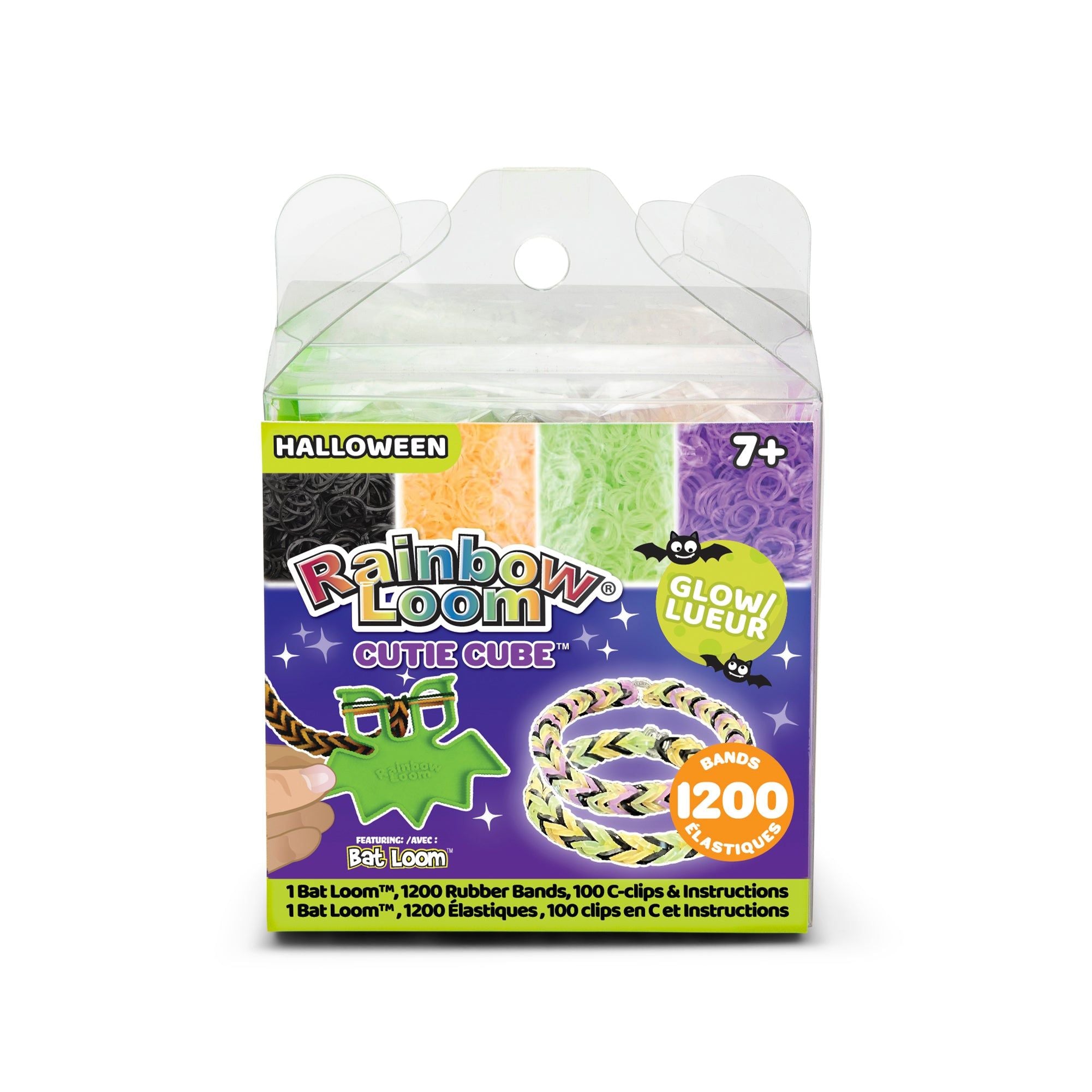 Rainbow Loom Halloween Glow in the Dark Cutie Cube Bracelet Kit