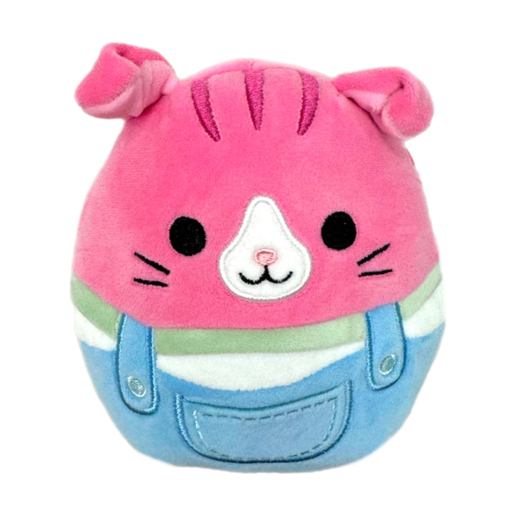 Squishmallow 5 Inch Geraldine the Cat in Overalls Plush Toy *FINAL SALE*