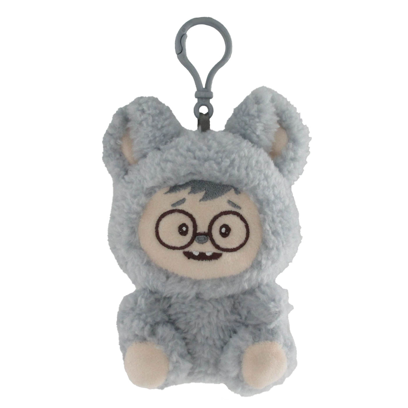Yoonique Toys LaBabies 4.5 Inch Sherpa Gray Clip