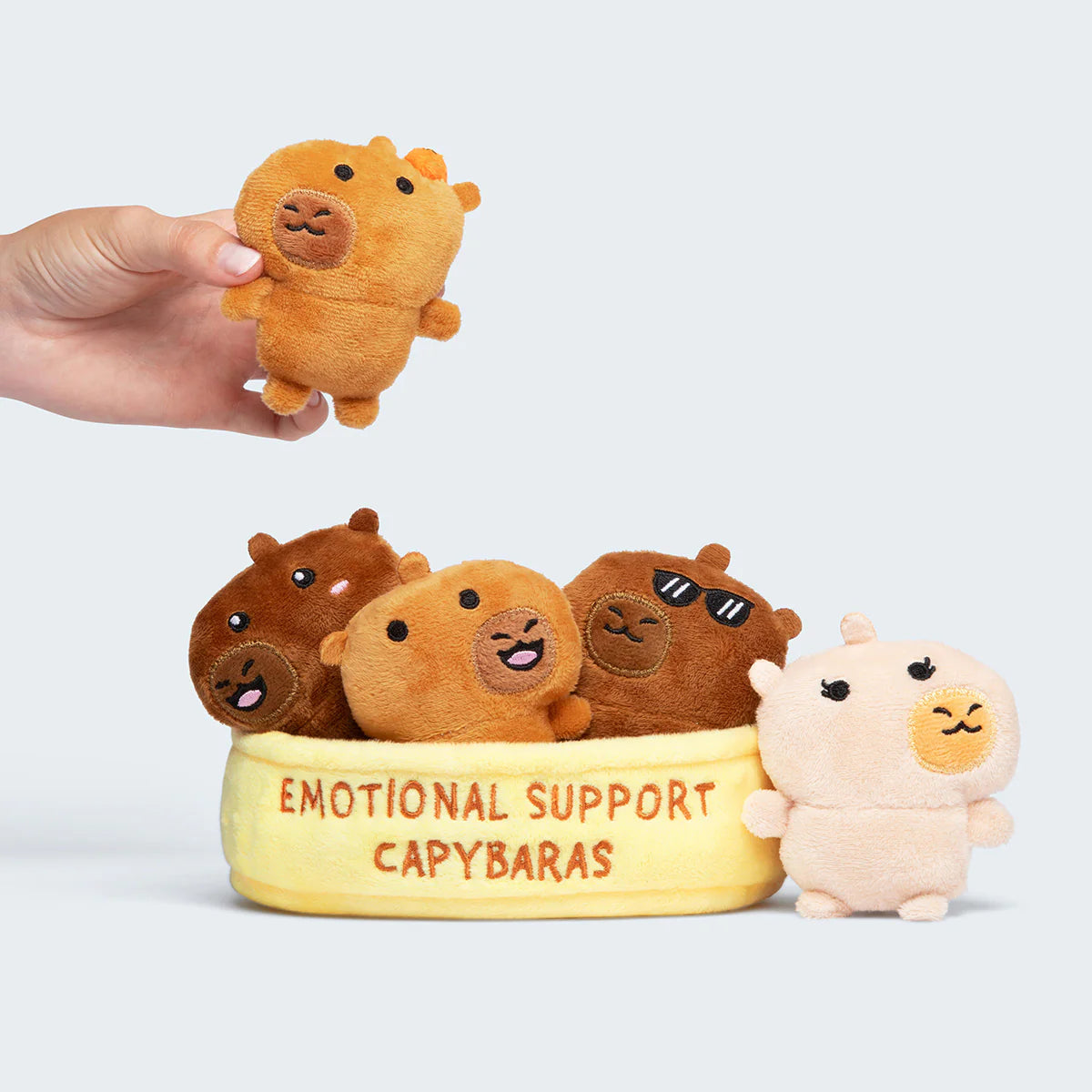 Emotional Support Capybaras Set of 5 Plush Toys by What Do You Meme