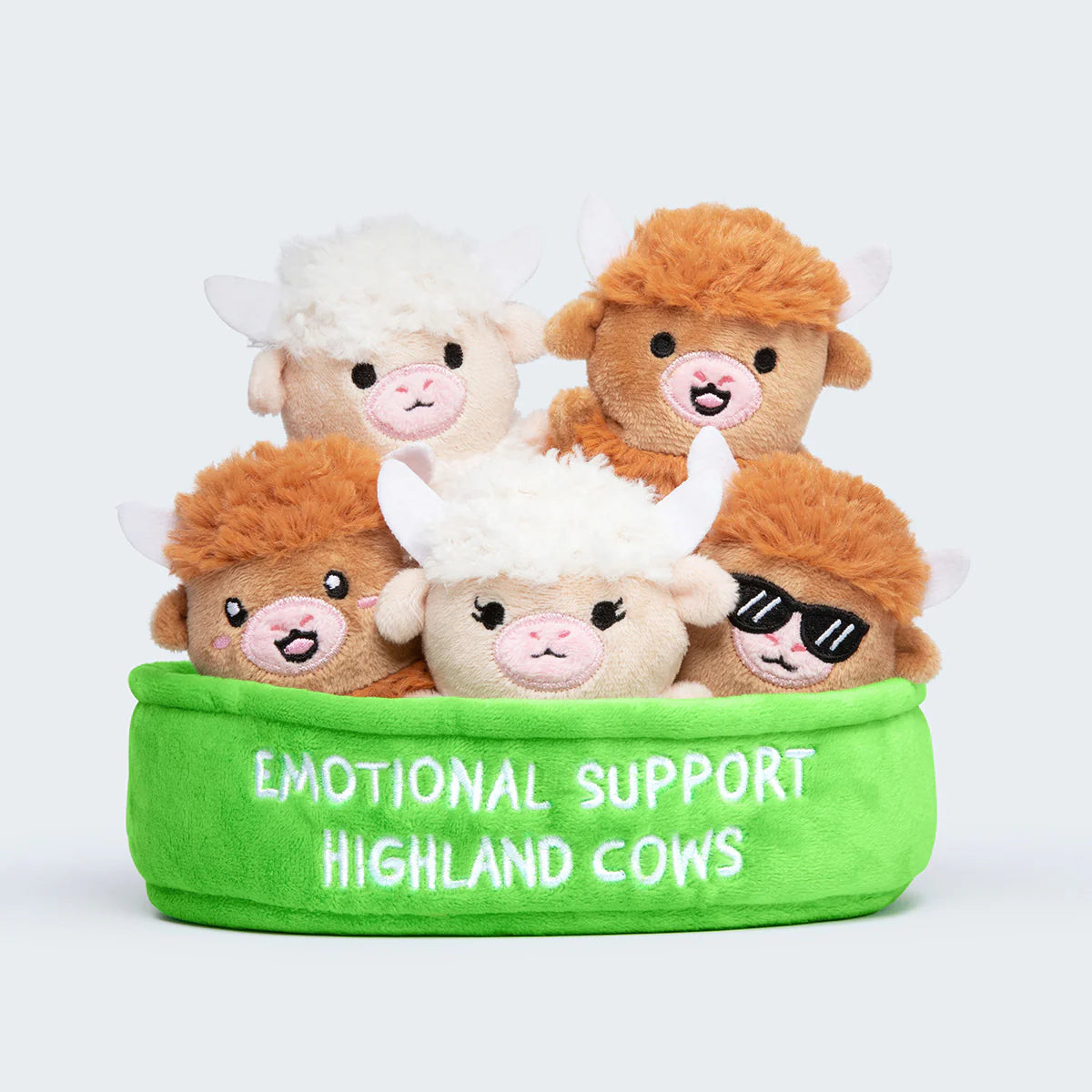 Emotional Support Highland Cows Set of 5 Plush Toys by What Do You Meme