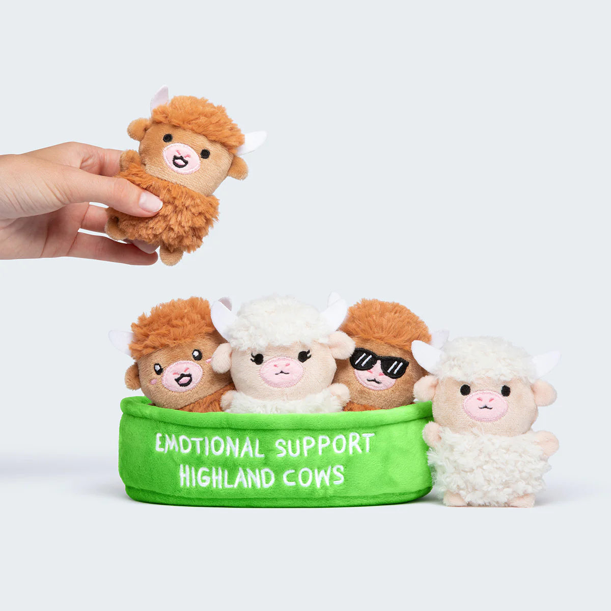 Emotional Support Highland Cows Set of 5 Plush Toys by What Do You Meme