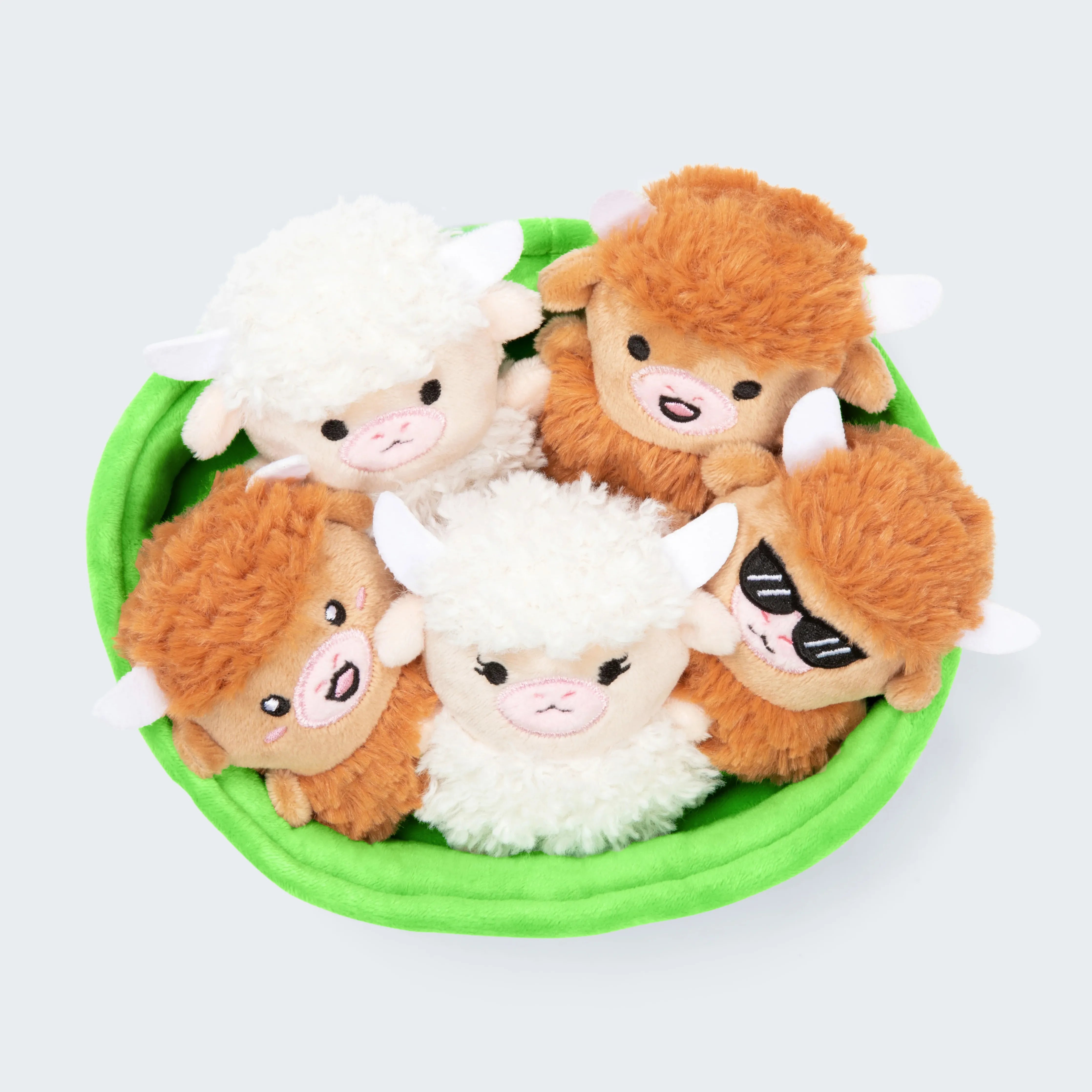 Emotional Support Highland Cows Set of 5 Plush Toys by What Do You Meme