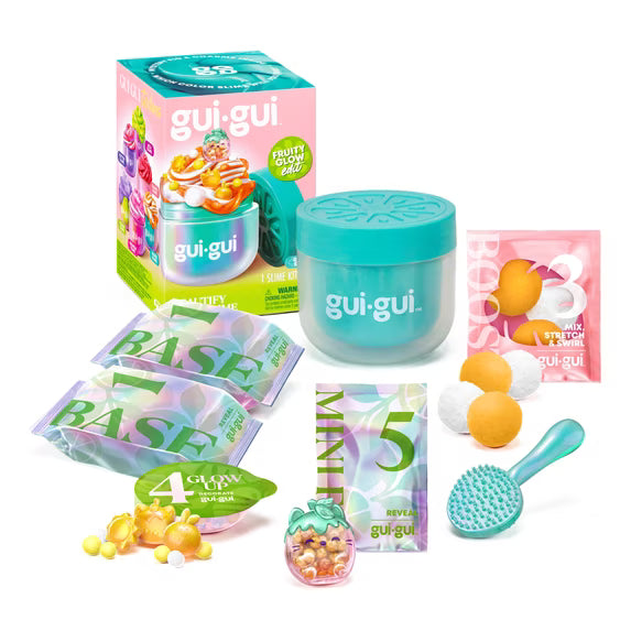 Gui Gui Slime Kit Single Mystery Jar FRUITY GLOW EDIT - Gloss Slime