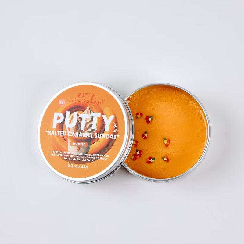 J'adore 2.3 oz Scented Putty with Toppings - Salted Caramel Sundae