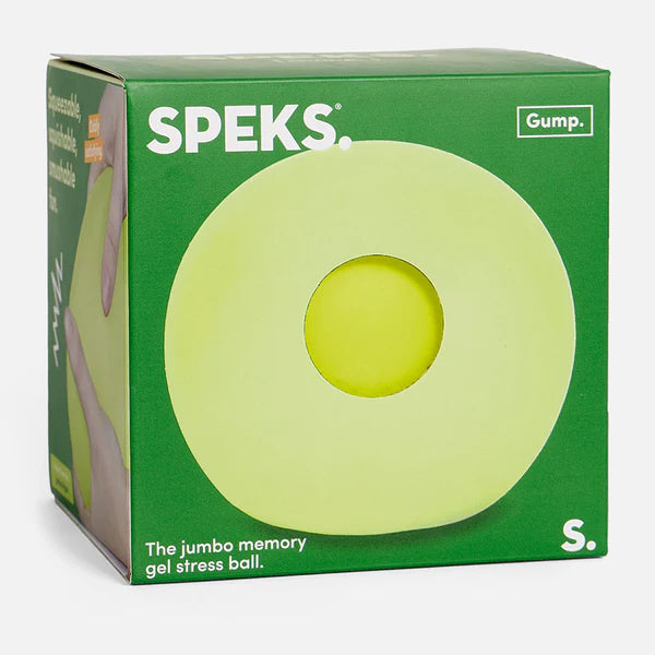 Speks Jumbo Gump Squish Ball Fidget Toy - Algae 4 Inch