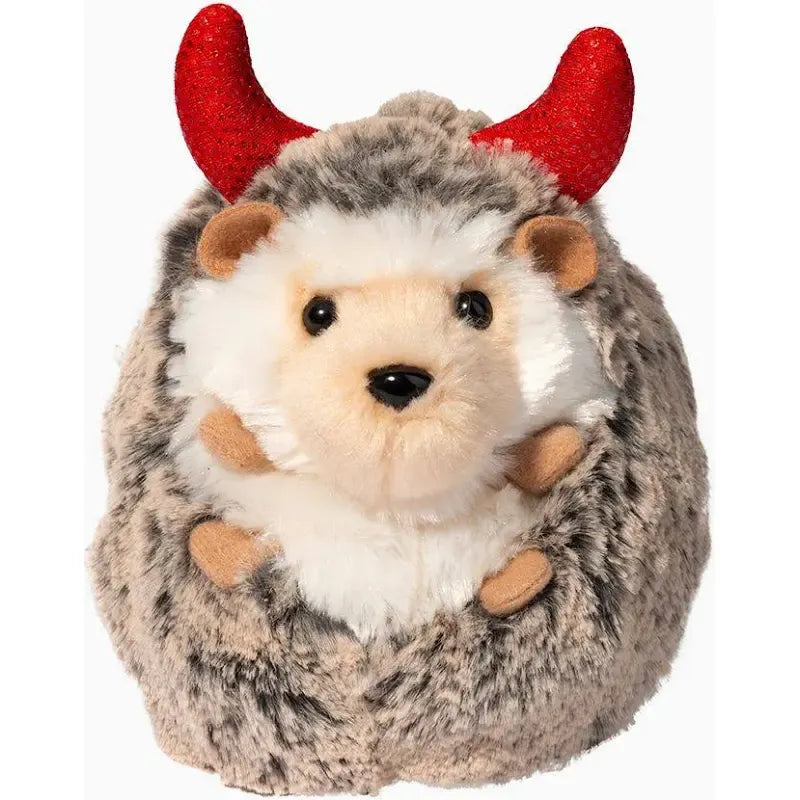 Douglas 5 Inch Spunky the Hedgehog with Devil Horns Plush Toy