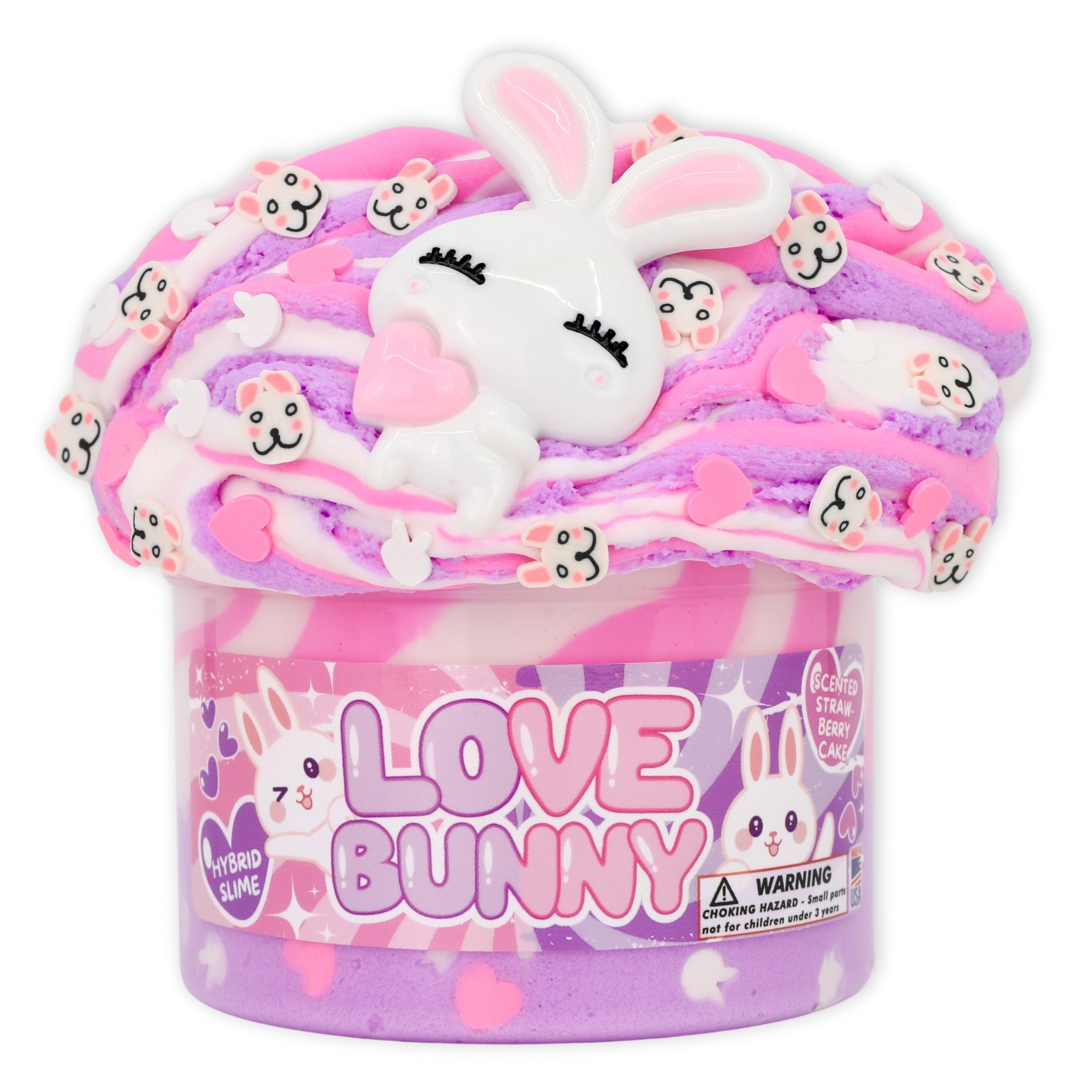 Dope Slimes 8 oz Love Bunny Easter Slime