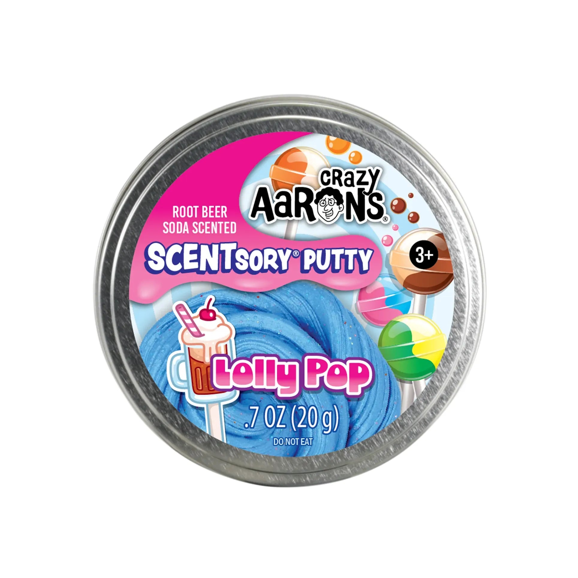 Crazy Aarons SCENTsory® Lolly Pop Medium 2.75 Inch Thinking Putty Tin