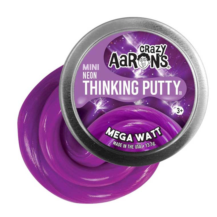 Crazy Aarons Mega Watt Mini 2 Inch Thinking Putty Tin
