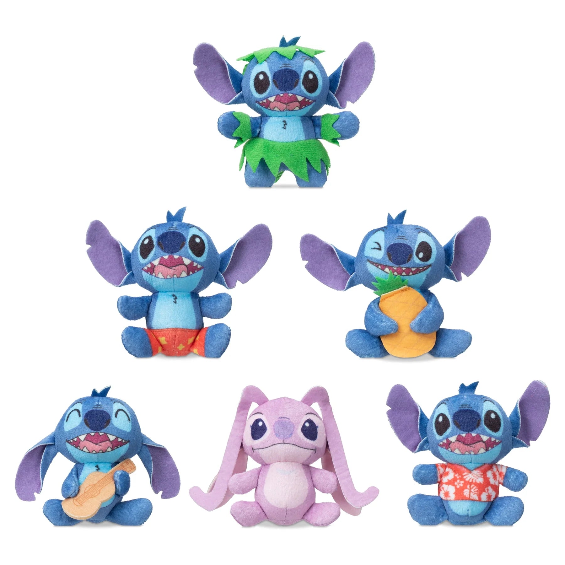 Disney Stitch 3 Inch Micro Teenies Plush Toy - Stitch with Pineapple