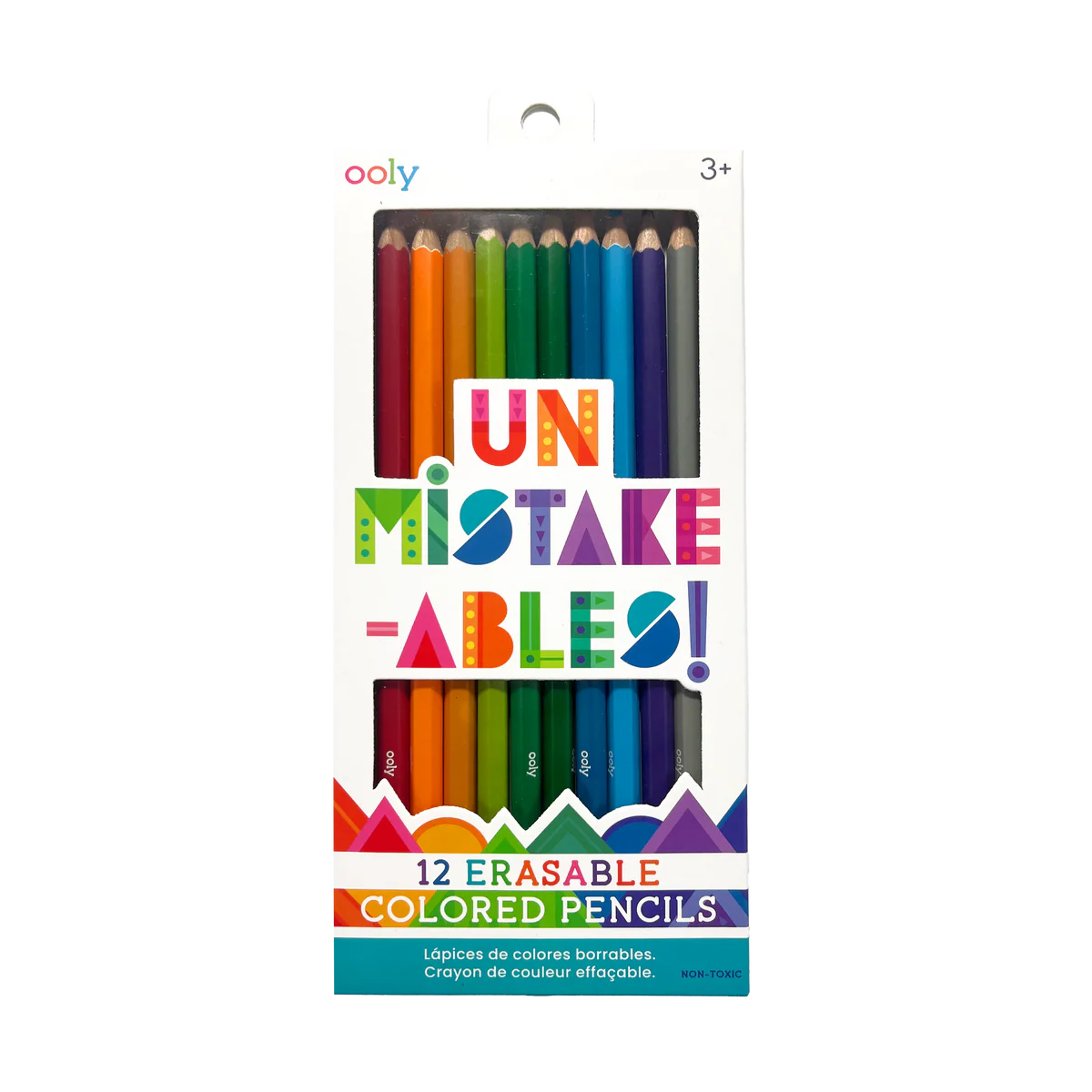 Ooly Un-Mistake-ables: Erasable Colored Pencils (Set of 12)
