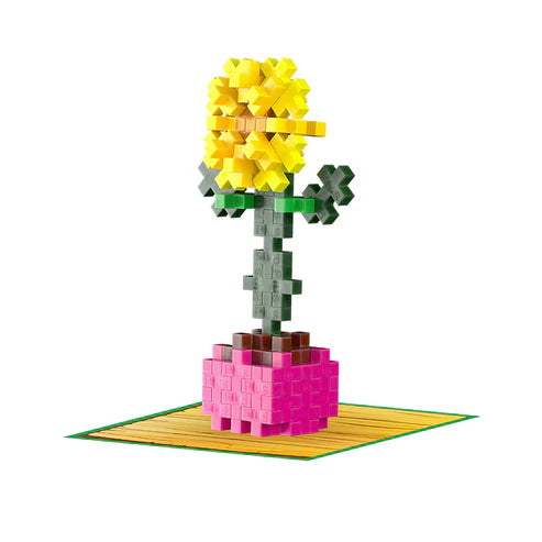 Plus Plus Plant Packet - Sociable Sunflower - 30 Piece Building Set