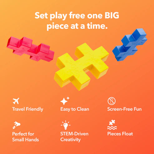 Plus Plus Learn to Build BIG Colorverse - 60 Piece Building Set