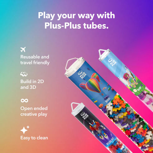 Plus Plus Tube Superhero - 70 Piece Building Set