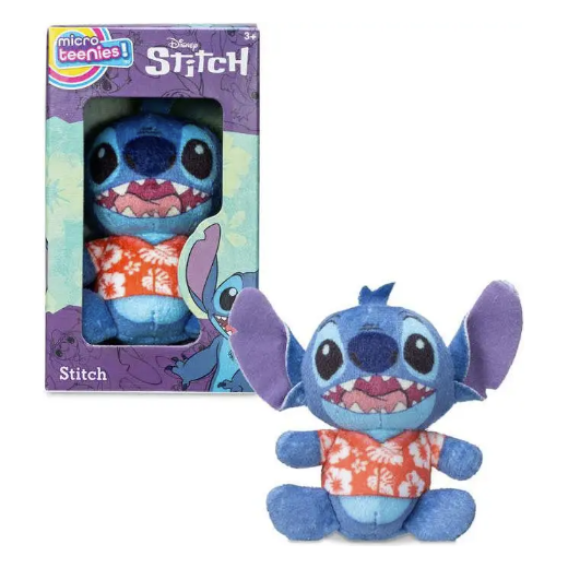 Disney Stitch 3 Inch Micro Teenies Plush Toy - Stitch in Hawaiian Shirt