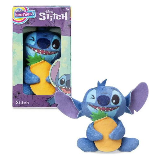 Disney Stitch 3 Inch Micro Teenies Plush Toy - Stitch with Pineapple