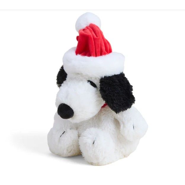 Warmies 13 Inch Santa Snoopy Microwavable Holiday Plush Toy
