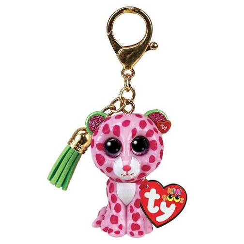 Ty Mini Boos 2.5 Inch Glamour the Pink Leopard Clip