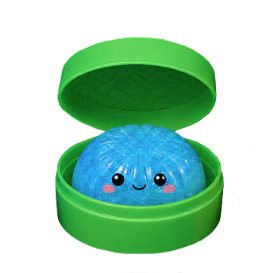 Fun Doh 4 Inch Mystery Glow in the Dark Steamer Dumpling Squishy Sensory Toy