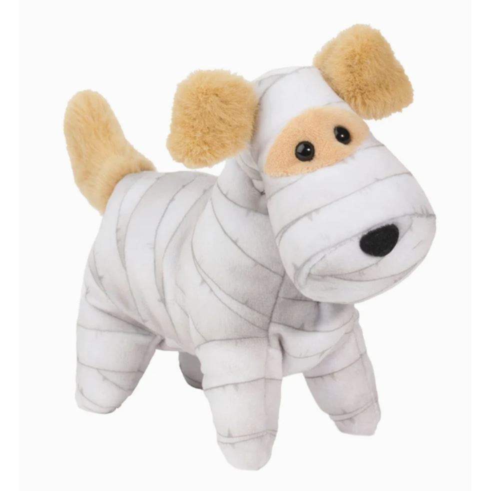 Douglas 8 Inch Mummy Dog Muzzle Halloween Plush Toy