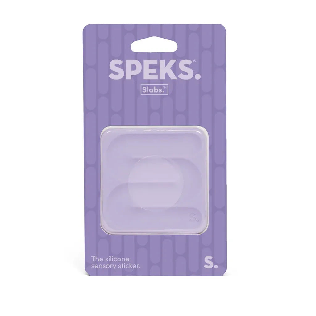 Speks Slabs Silicone Sensory Sticker - Path Square Purple