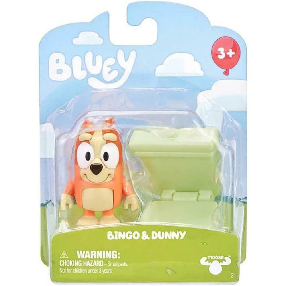 Bluey Story Starter Mini Figures - Bingo & Dunny - Owl & Goose Gifts