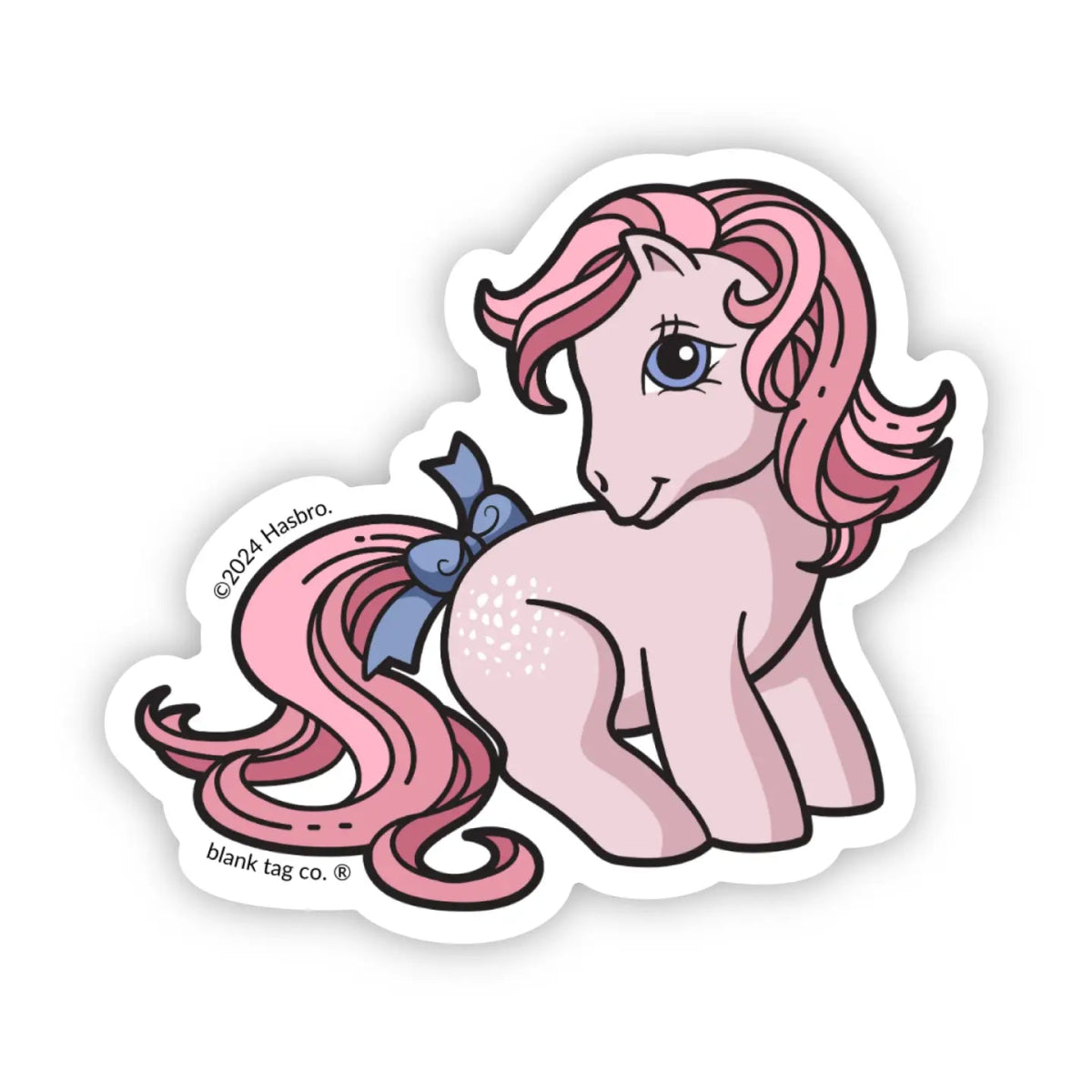 My Little Pony Cotton Candy Vinyl Sticker by Blank Tag Sticker Co. - Owl & Goose Gifts