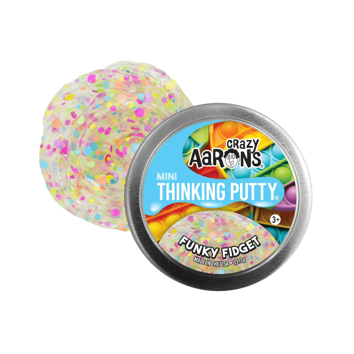 Crazy Aarons Funky Fidget Mini 2 Inch Thinking Putty Tin - Owl & Goose Gifts