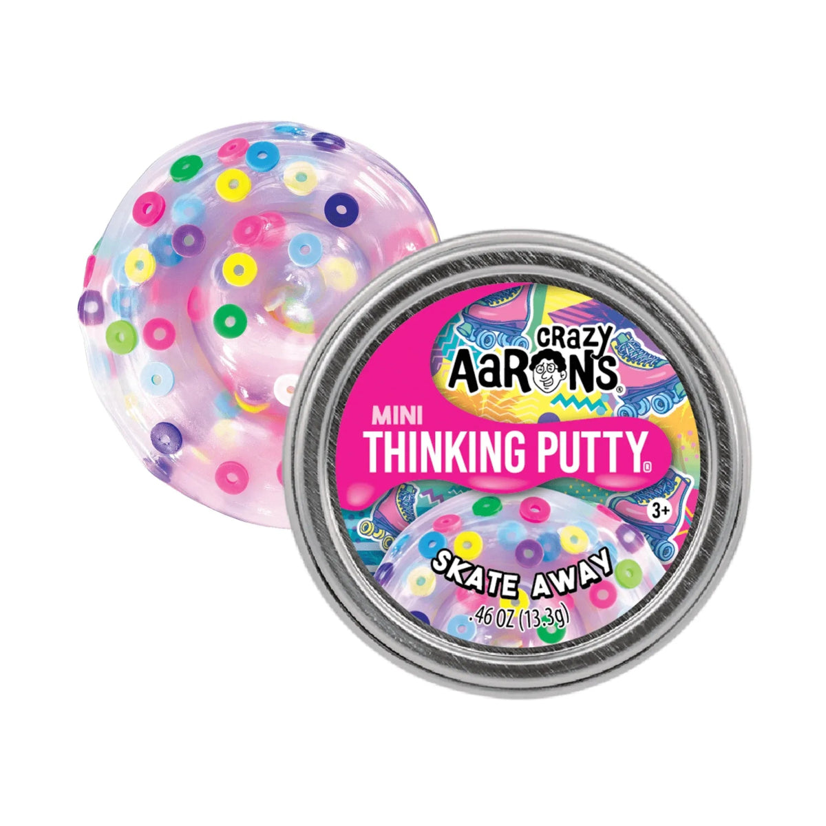 Crazy Aarons Skate Away Mini 2 Inch Thinking Putty Tin - Owl & Goose Gifts