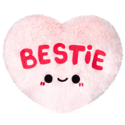 Squishable Snackers 7 Inch Candy Heart BESTIE Pink Plush Toy