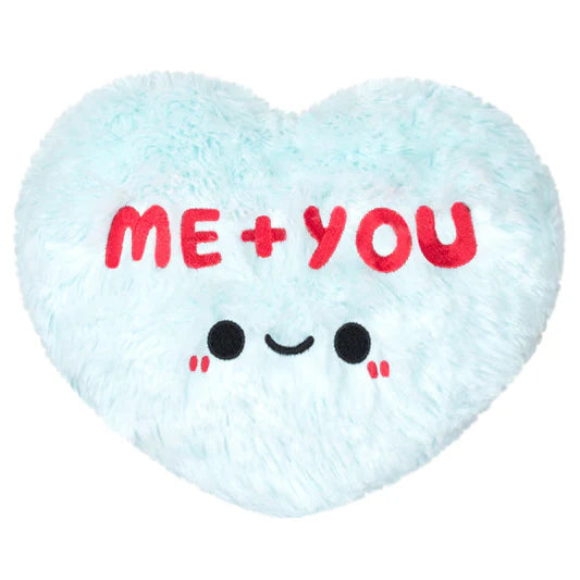 Squishable Snackers 7 Inch Candy Heart ME + YOU Blue Plush Toy