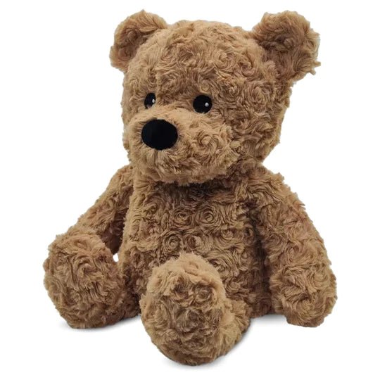 Warmies 13 Inch Brown Curly Bear Plush Toy - Owl & Goose Gifts