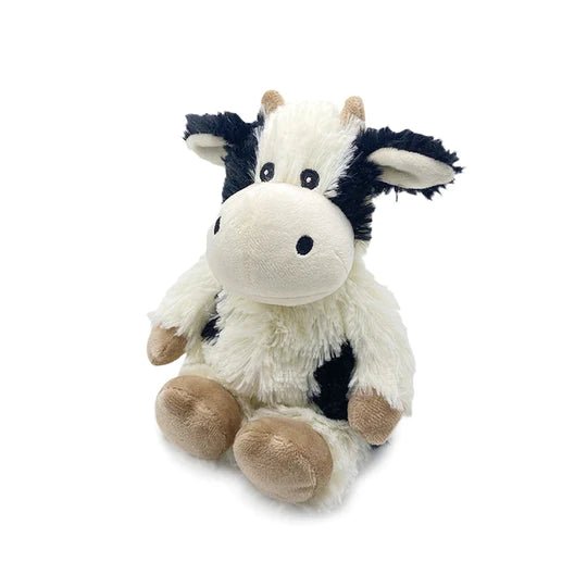 Warmies Juniors 9 Inch Black & White Cow Microwavable Plush Toy - Owl & Goose Gifts