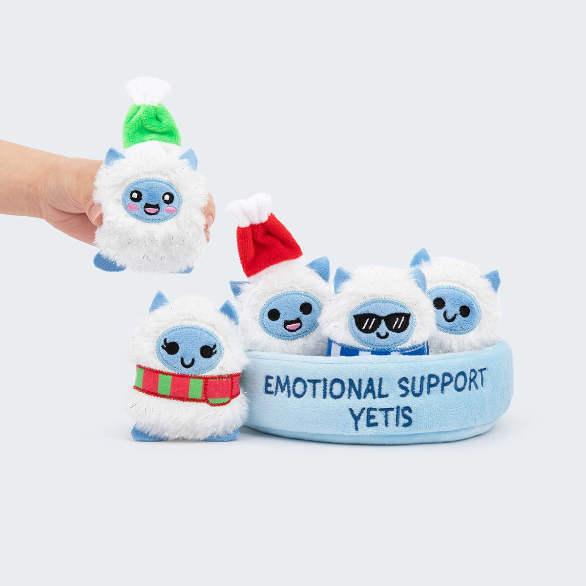 Emotional Support Yetis Set of 5 Plush Toys by What Do You Meme