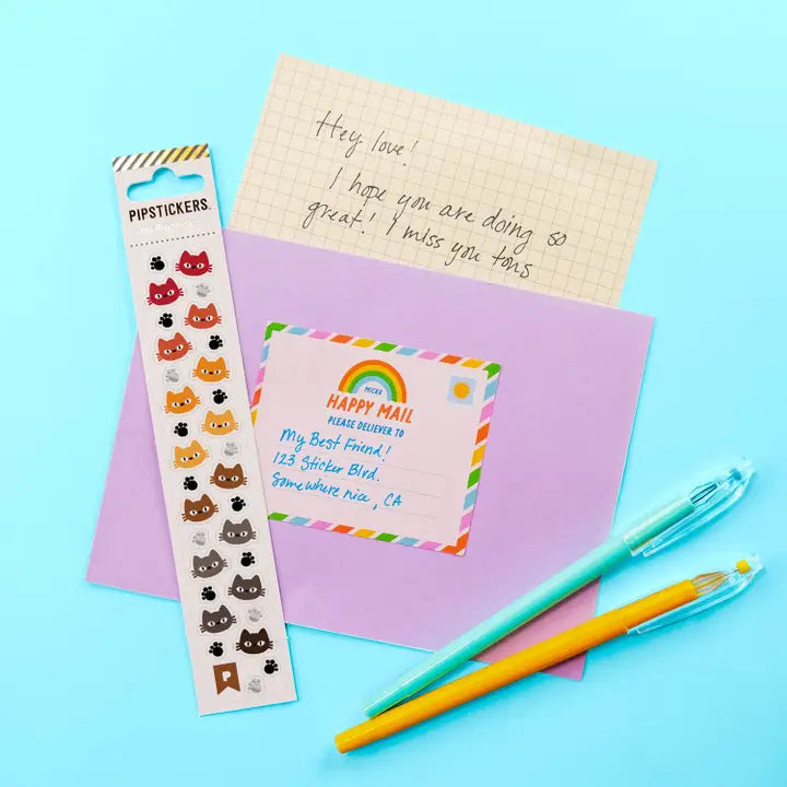 Pipsticks Feline Faces Minis Sticker Sheet