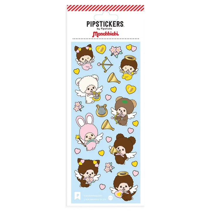 Pipsticks + Monchhichi Angels Sticker Sheet
