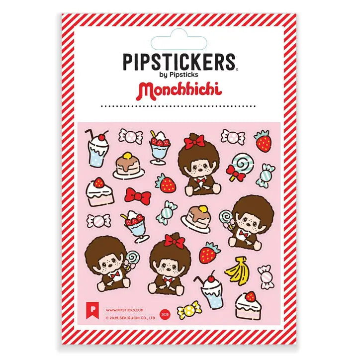 Pipsticks + Monchhichi Sweets Sticker Sheet