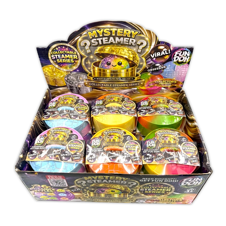 Fun Doh 4 Inch Mystery Dumpling Collectable Steamer Series - Sensory Fidget Toy
