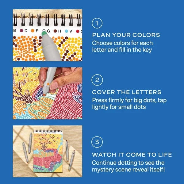 Lifelines FlowArt Dot-By-Letter - Pastures & Pumpkins - Meditative Art