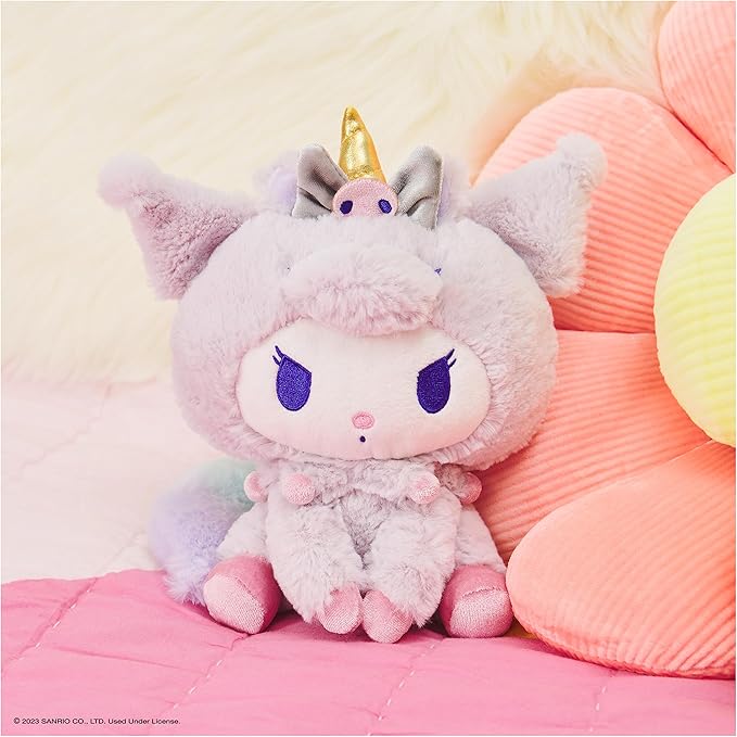 Sanrio 6 Inch Kuromi Unicorn Plush Toy by GUND - Owl & Goose Gifts