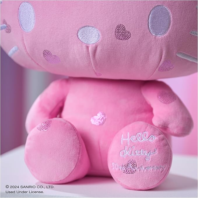 Sanrio 12 Inch Hello Kitty 50th Anniversary Plush Toy by GUND - Owl & Goose Gifts